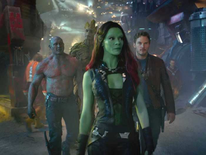 Unlikely heroes face an intergalactic threat in "Guardians of the Galaxy" (2014).