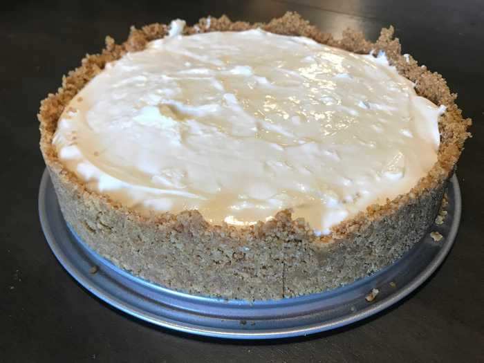 At first look, I was pleasantly surprised that the no-bake cheesecake didn