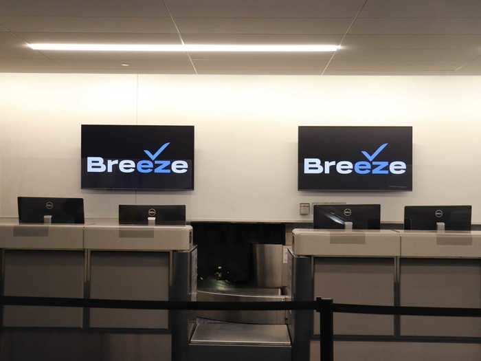 I arrived at the airport the night before Breeze