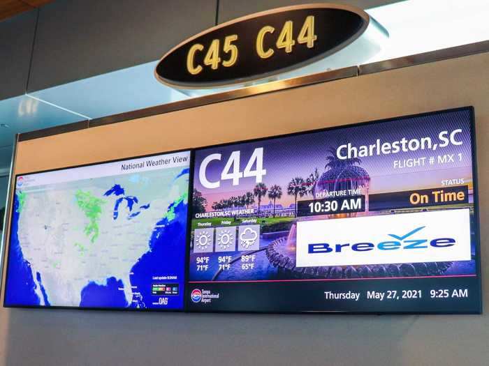 I flew on the very first flight of Breeze Airways from Tampa, Florida to Charleston, South Carolina. Here