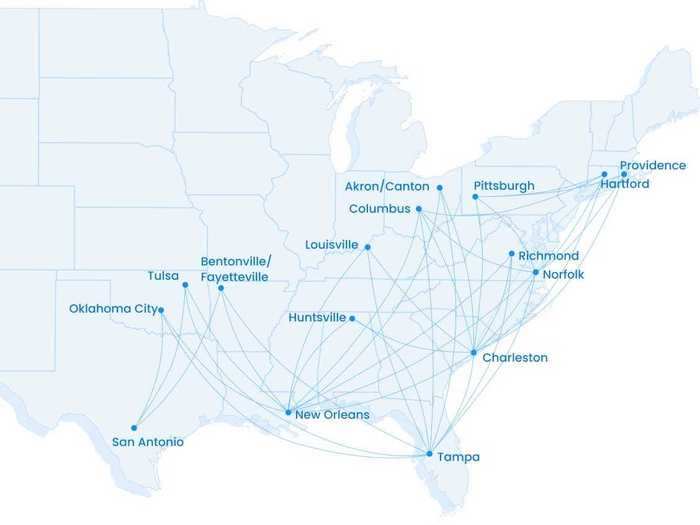 Convenience is a key selling point for the airline, in addition to its low fares. Flights are point-to-point and don