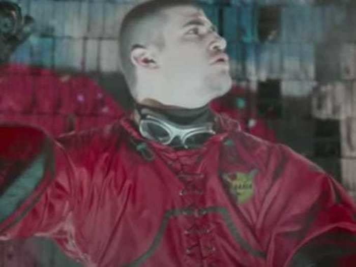 Famous Seeker Viktor Krum is shown in his quidditch uniform before he arrives at Hogwarts.