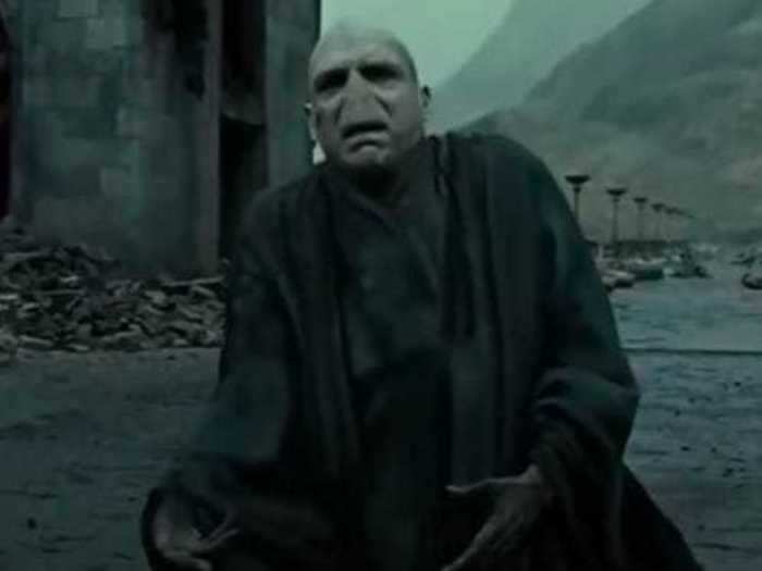 By his last appearance, Voldemort has his own body and a completely different look.