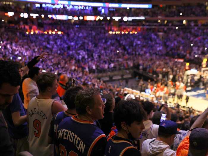 The Garden was loud, with the Knicks playing postseason basketball for the first time since 2013.