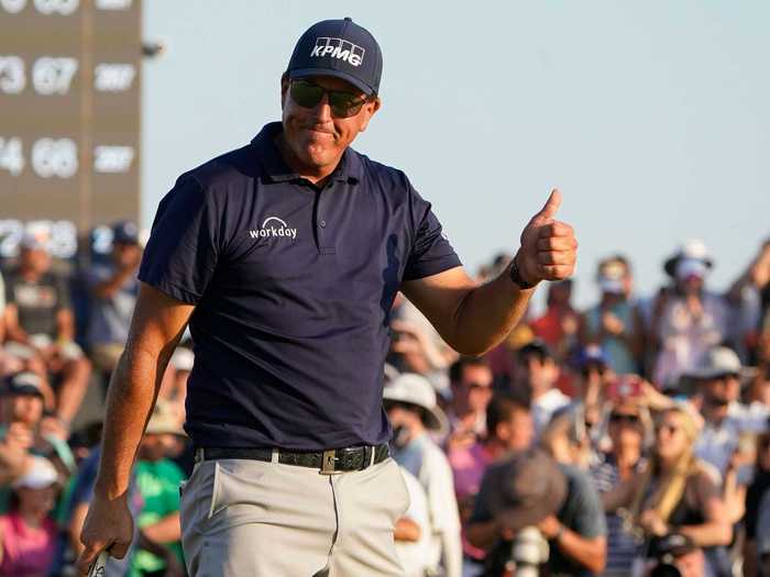 At the PGA Championship on Sunday, fans were out in full force to support Phil Mickelson as he attempted to become the oldest major-winner in golf history.