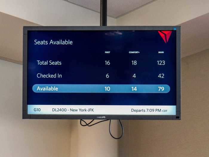 A total of 79 seats went empty, with 10 empty seats in first class alone.