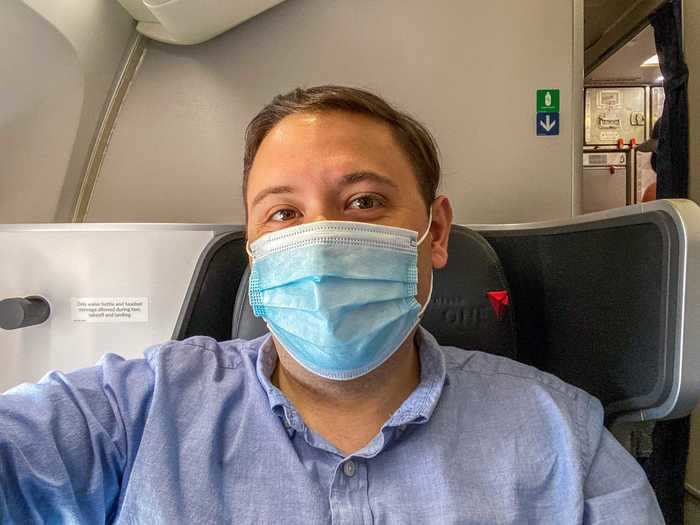 The seat had fully lie-flat capabilities, no seat neighbor, and a direct line of sight to the window. It was my own personal cocoon for the three-hour flight to Minneapolis.