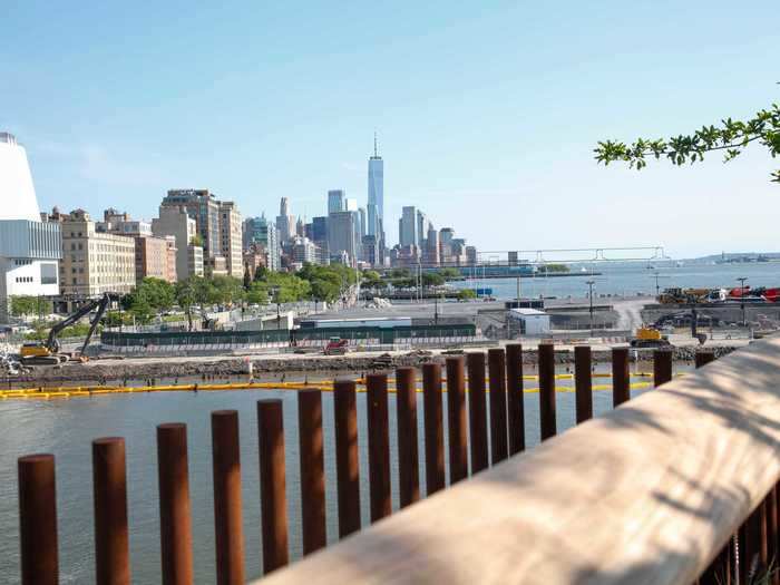 New Yorkers driving by on the West Side Highway have been ogling at the park