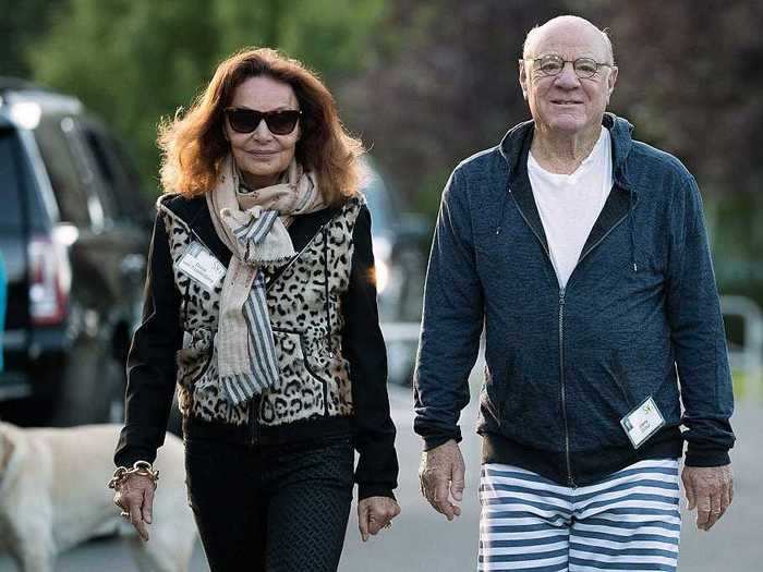 His wife, Diane von Fürstenberg, is a fashion powerhouse with an eponymous fashion line.