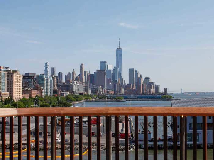 Little Island is tucked inside of the larger waterfront Hudson River Park, which runs along the West Side Highway.