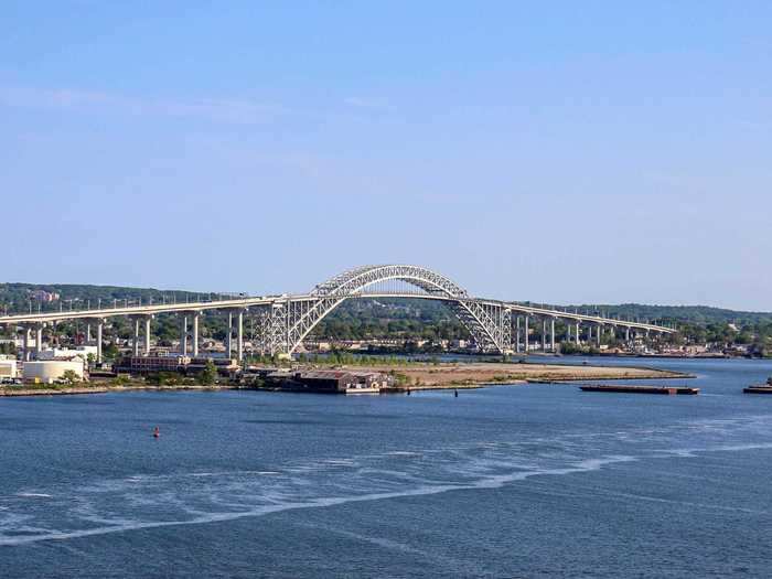 Standing in the way between the port and larger ships, historically, has been the Bayonne Bridge, which connects Bayonne, New Jersey and Staten Island, New York. While ships have grown in size, the bridge has remained the same for nearly 90 years.