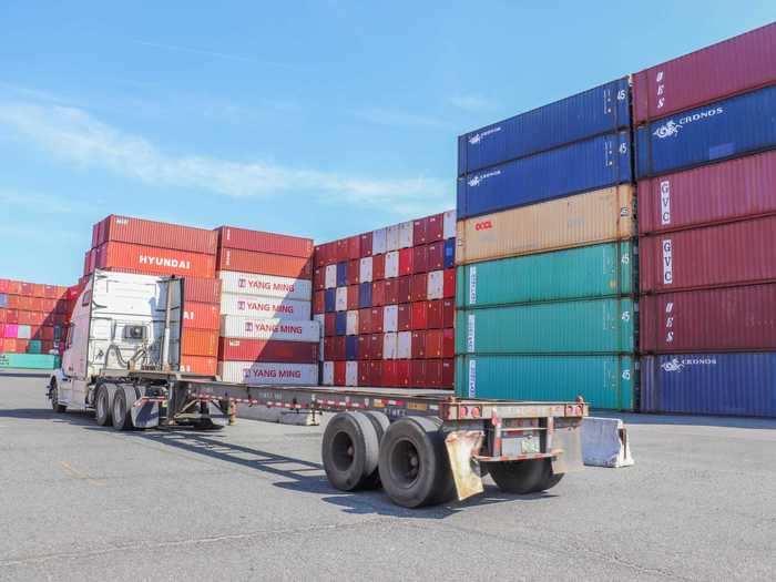 Containerized shipping was actually created at the Port of New York and New Jersey in 1956. Before that, goods were offloaded onto trucks and driven long distances across the US.