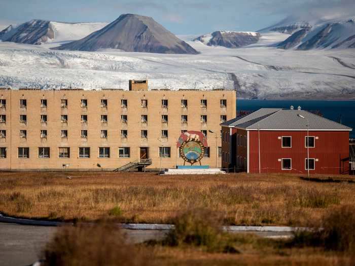 Pyramiden, an abandoned coal-mining settlement in Russia, is one of the world