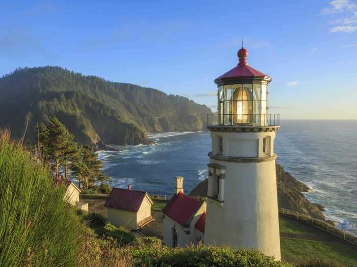 Heceta Head Lighthouse in Oregon is said to be the most photographed lighthouse in the entire US.