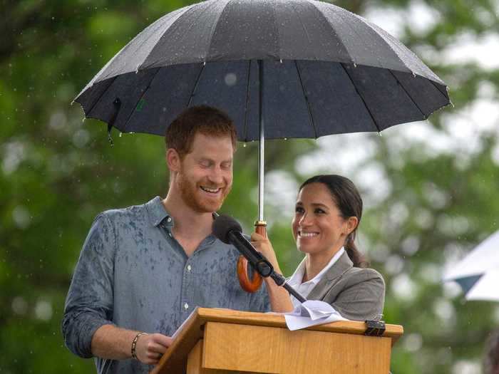 A "brolly" is a shortened word for an umbrella.