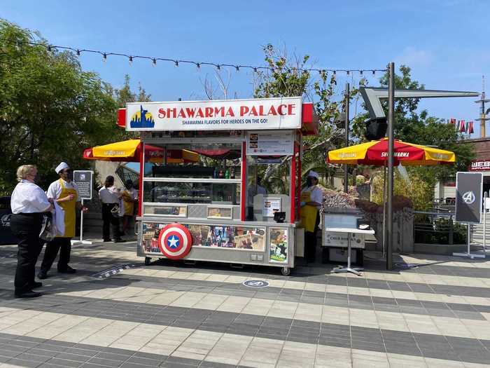 The Shawarma Palace cart in itself is a fun nod to the Avengers and it