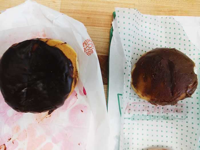 Both chocolate Kreme doughnuts were delicious in their own ways.