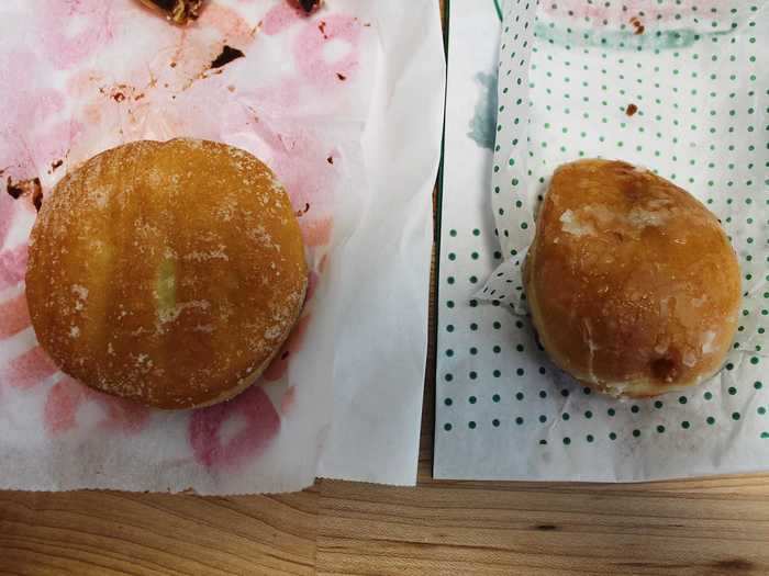 I also preferred the Krispy Kreme jelly doughnut.