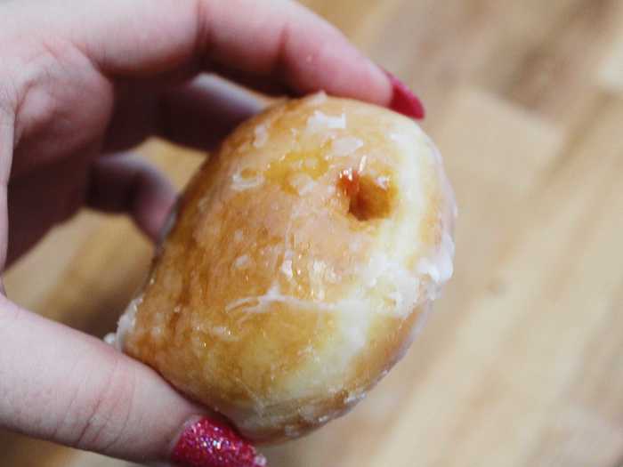 I also tried a glazed jelly doughnut.