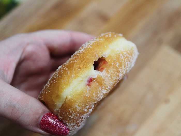 The jelly doughnut from Dunkin