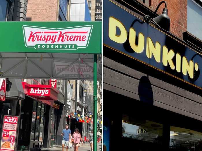 On a sweltering day in New York City, I ventured to the closest Krispy Kreme and Dunkin