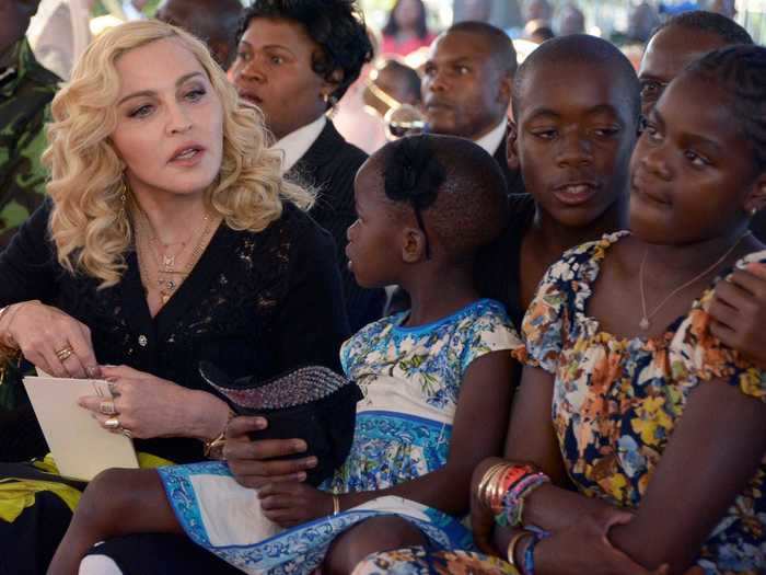 Madonna confirmed in February 2017 that she adopted 4-year-old twin girls from Malawi named Estere and Stella. They