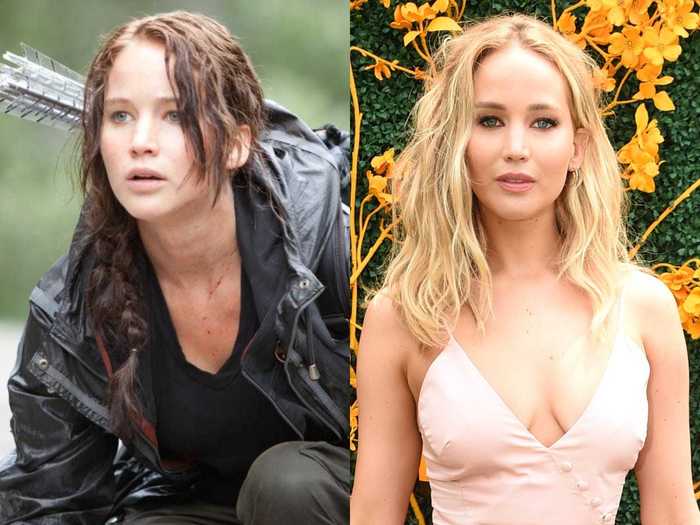 And, of course, the top spot goes to the Girl on Fire herself, Jennifer Lawrence, who played Katniss.