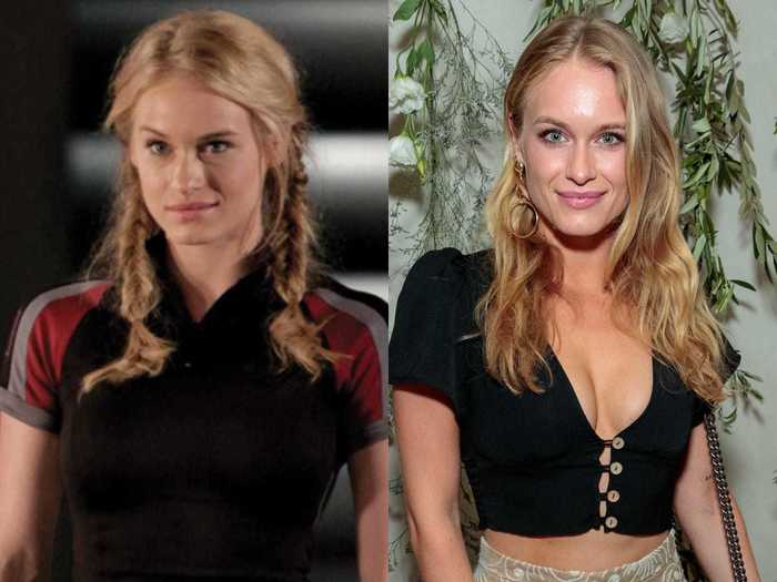 Leven Rambin played District 1 tribute Glimmer, who meets a gruesome end.