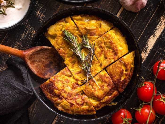 A tortilla Española will transport you to Spain at any time of day.