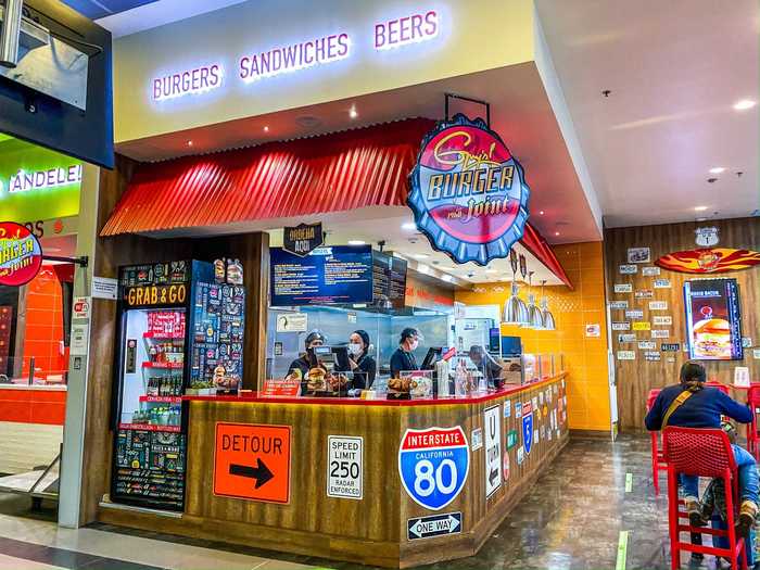 I wandered to the food court to see what was open and was shocked to find that Flavortown had an embassy in Bogota airport in the form of Guy