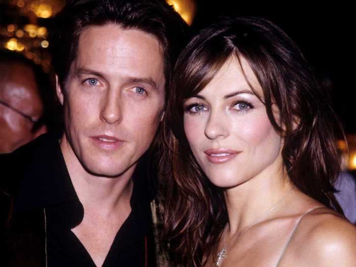 Elizabeth Hurley and Hugh Grant aren