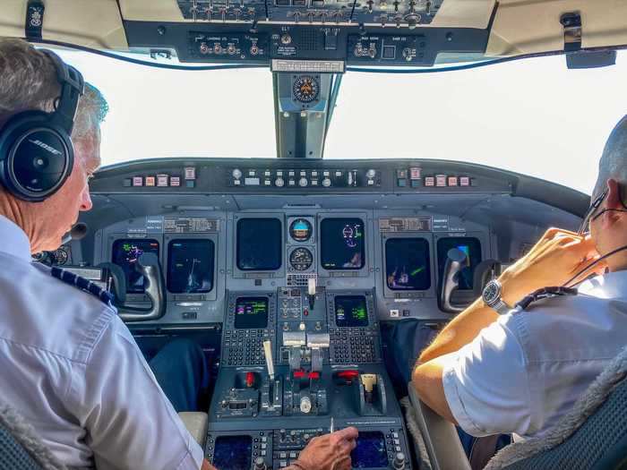 Captaining the flight was Gary Lightfoot, who had been flying this type of aircraft since the 1990s and introduced himself as simply "Lightfoot." He was clearly a fan favorite as passengers were excited to see him.