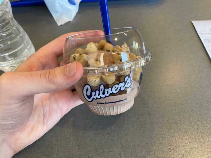 Lastly, I tried the frozen custard, a dessert that makes Culver