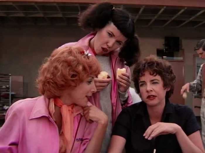 The T-Birds and Pink Ladies are played by actors who are much older than typical high schoolers.