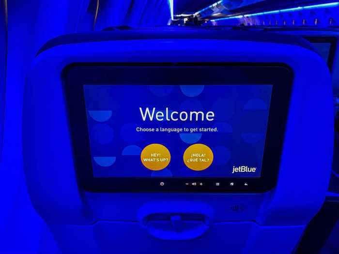 In-flight entertainment is offered at every seat via 10.1-inch touch-screen systems.