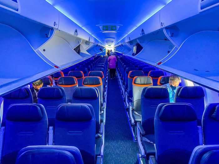 A total of 140 seats make up the all-economy cabin that