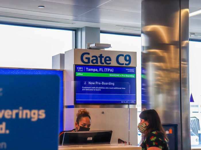 JetBlue has been flying the A220 since late April and the Boston-Tampa route has been its mainstay. Four daily flights between the cities were being flown by the aircraft at the time of my flight.