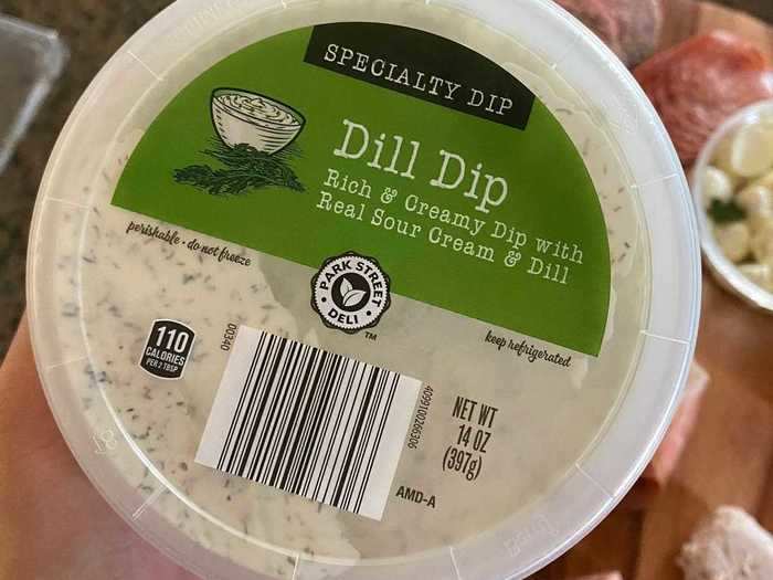 I also added this dill dip to my charcuterie board.