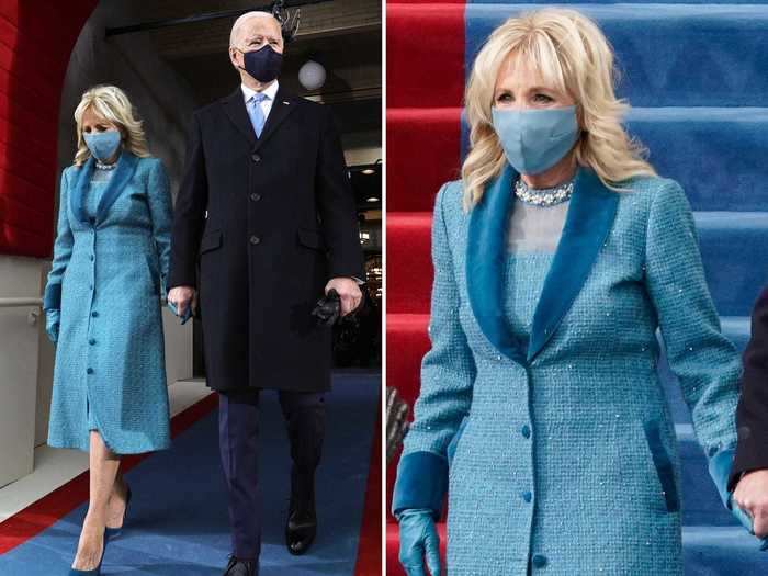 There was a lot of significance behind the blue Markarian look Biden wore for the inauguration the next day.