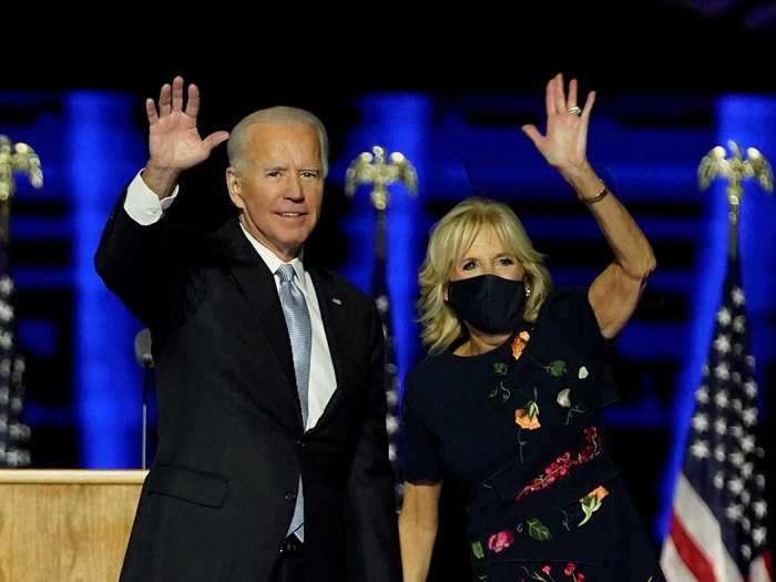 In November 2020, Biden attended her husband