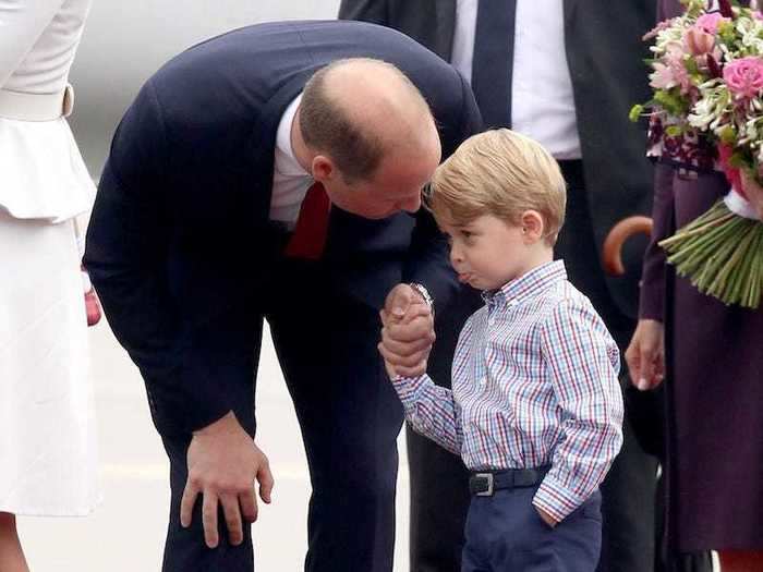 As Prince George grew up, William coached him through public appearances.