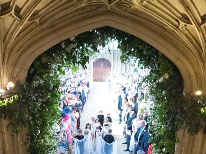 Charles walked Meghan Markle down the aisle at her and Harry