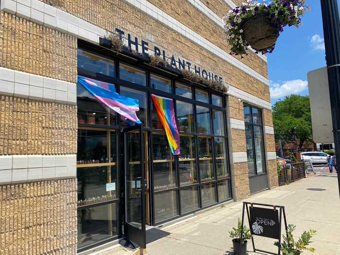 I decided to keep walking through Ferndale and spotted Pride flags all over.