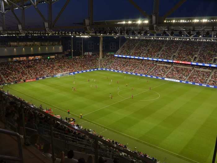 In the end, the US won 2-0, and it seemed everybody went home happy with both the match and the experience.