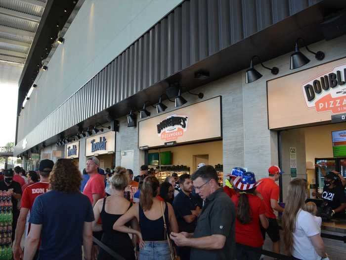 Like other modern stadiums, Q2 has ditched generic concession stands in favor of local food favorites. The stadium also doesn