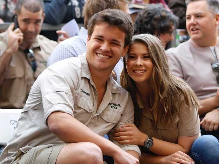 On March 25, Chandler Powell and Bindi Irwin welcomed daughter Grace Warrior Irwin Powell.