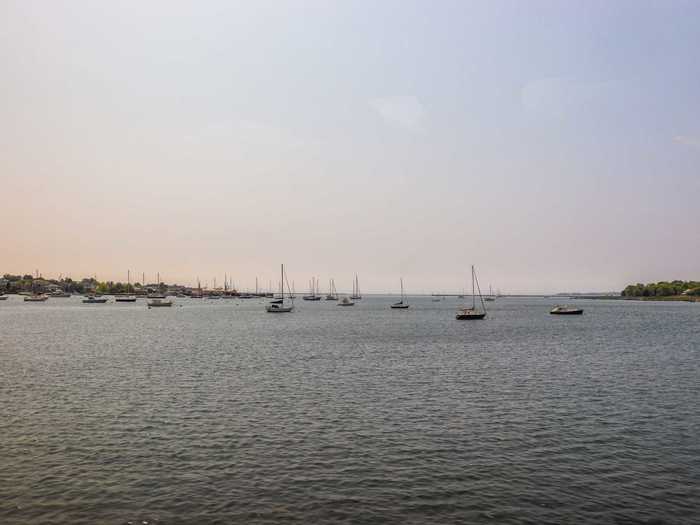 We were nearly on the beach as the tracks were mere feet away from the Long Island Sound.