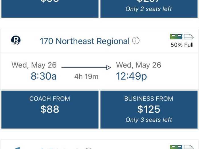 Even though Amtrak no longer blocks seats, riders are still notified of how full their trains are and can book accordingly. My train was showing only 50% full just a few hours before departure.