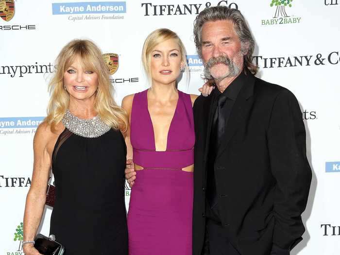 Kate Hudson is the stepdaughter of acting legend Kurt Russell and daughter of Goldie Hawn.