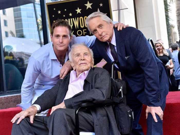 Michael Douglas followed his dad, Kirk Douglas, into the acting business.